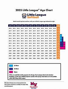 Softball Level Age Chart