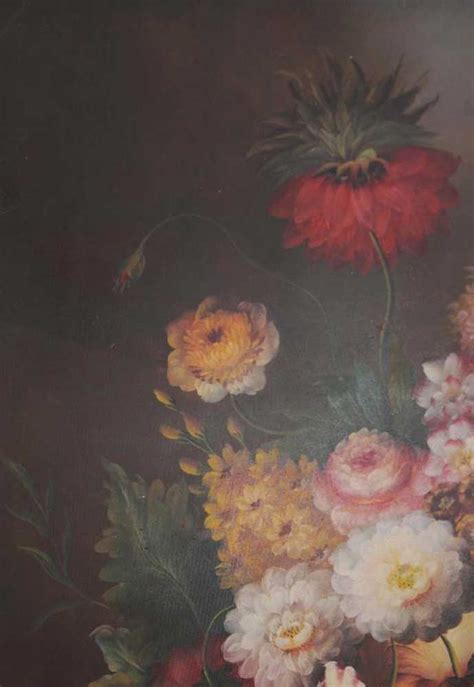 Large Dutch Oil Painting Floral Still Life Art Gilt Frame