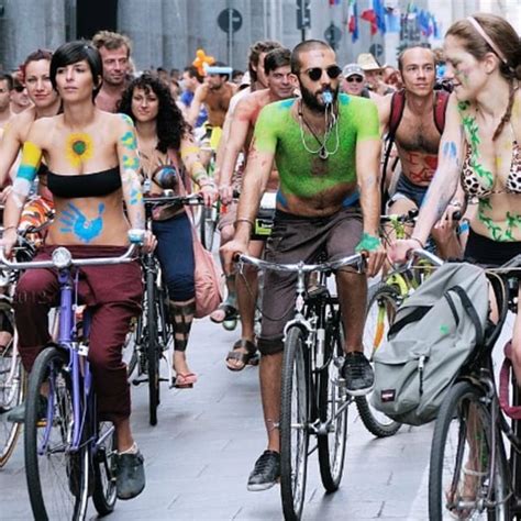 Cyclist Kicked Out Of World Naked Bike Ride After Getting Erection