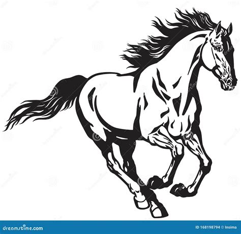 Galloping Horse Vectorhorse Silhouette 121467549
