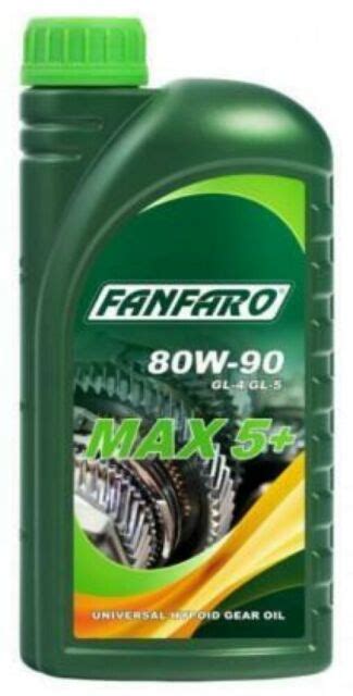 1l Fanfaro Max 5 80w 90 Api Gl 4gl 5 Hypoid Gear Oil Mil L 2105 D For
