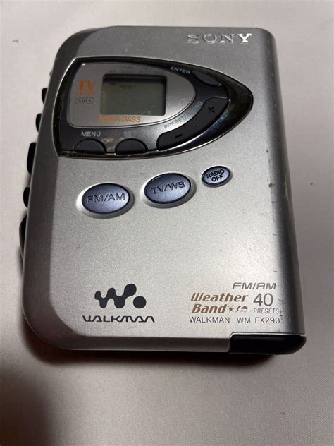 sony walkman wm fx290w radio cassette player weather band fm am read 798304227789 ebay
