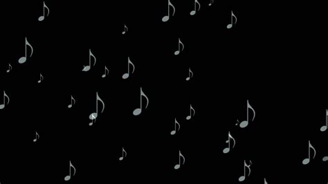 Animated Flying White 3d Music Notes 2 In 4k Transparent Background