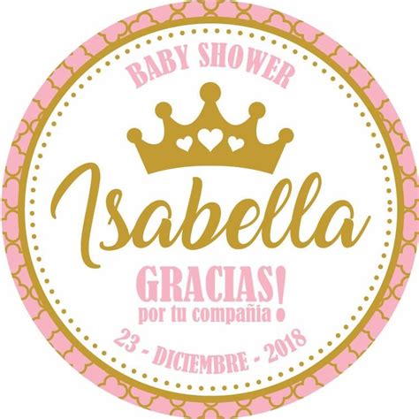 Pin Para Baby Shower Temática Princesa Plantillas De Invitación