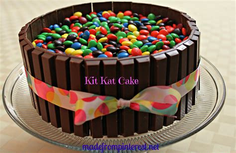 Kit Kat Mandm Cake