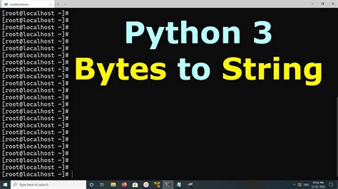 Python 3 How To Convert Bytes To String Youtube