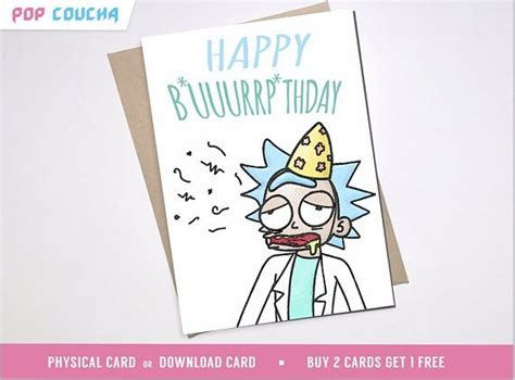 20 Rick And Morty Birthday Card In High Quality Resolution Candacefaber