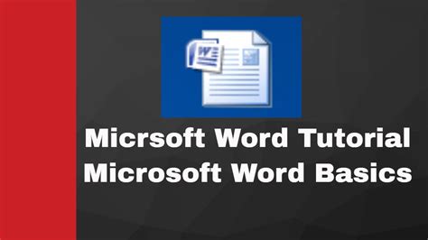Microsoft Word Tutorial Microsoft Word Basics With Step By Step