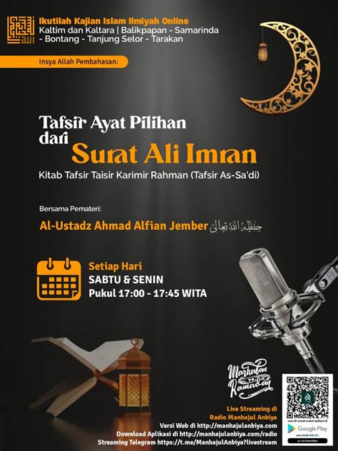 Tafsir Ayat Pilihan Dari Surat Ali Imran Kitab Tafsir Taisir Karimir