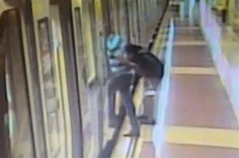Shocking Video Shows Shameless Woman Peeing On Tube Platform Hours