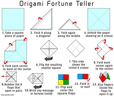 How To Make A Paper Fortune Teller Step By Step