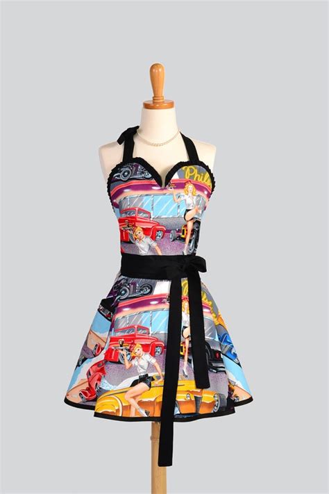 Sexy Retro Pinup Apron Flirty And Cute Malt Shop And Hot Etsy