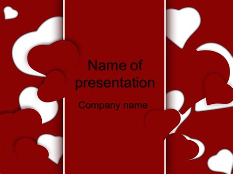 Download Free Loving Hearts Powerpoint Template For Presentation
