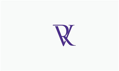 Alphabet letters Initials Monogram logo RV, VR, R and V 7615579 Vector