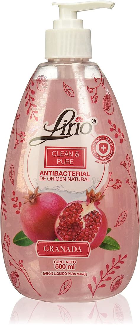Lirio Clean Pure Granada Jabón Líquido de manos 500ml Amazon com mx