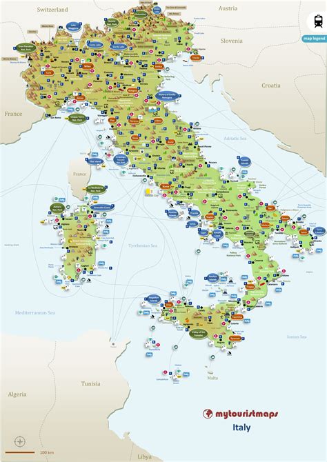 Mytouristmaps Com Interactive Travel And Tourist Map Of Italy