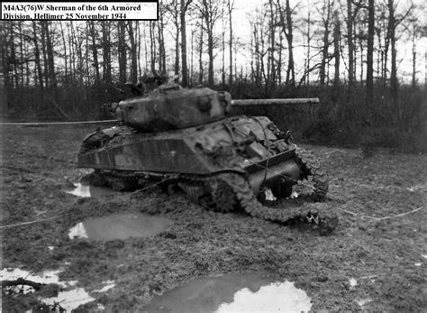 M4a376w Sherman Of The 6th Armored Division Hellimer 25 November