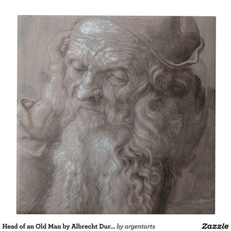 Head Of An Old Man By Albrecht Durer Tile In 2021 Art