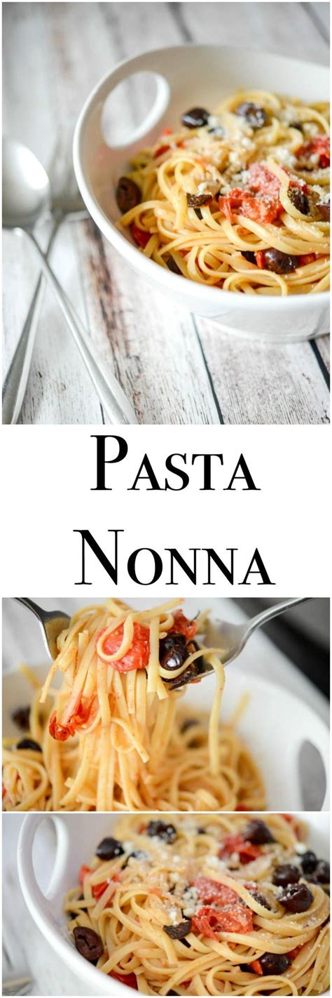 Pasta Nonna Made With Kalamata Olives Grape Tomatoes And Garlic Is