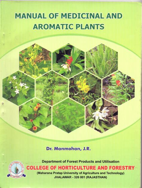 Pdf Manual Of Medicinal And Aromatic Plants