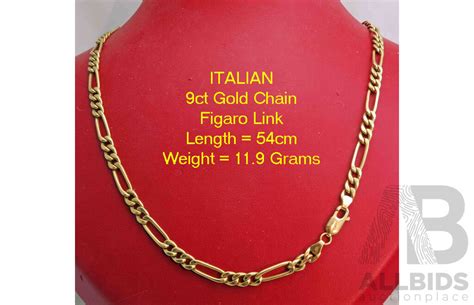 Italian 9ct Yellow Gold Chain Lot 1498561 Allbids