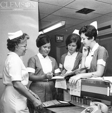 Nursing students, 1969 | Clemson nursing students learning a… | Flickr