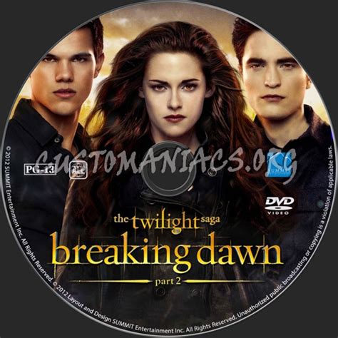 The Twilight Saga Breaking Dawn Part 2 Dvd Label Dvd Covers