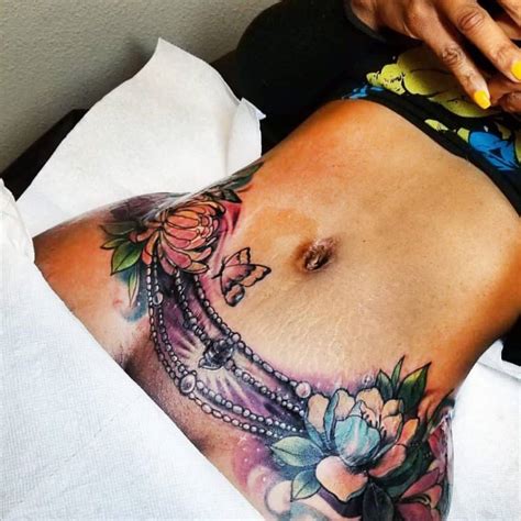 Tummy Tuck Tattoo Ideas