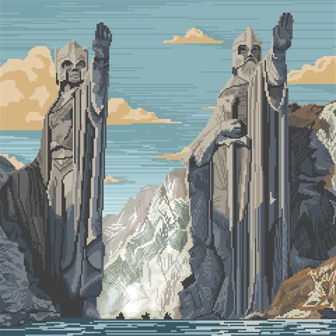 Amazing Pixel Art Of The Pillars Of Kings Credit To Uc Squared Posted