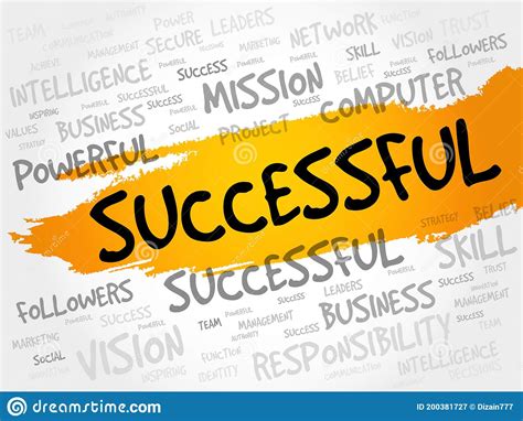 Successful Word Cloud Stock Illustration Illustration Of Competition