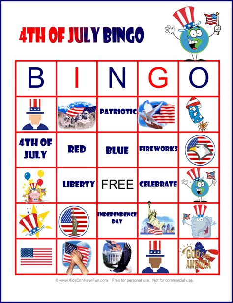 8 Best Images Of Fourth Of July Printable Games 4th Of July Bingo
