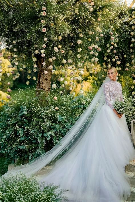 The second dress for the night is a custom made dior haute couture dress with embroderies about the song fede wrote chiara ferragni ✨ on instagram: Chiara Ferragni's Wedding Dresses Explained, by the Blonde ...
