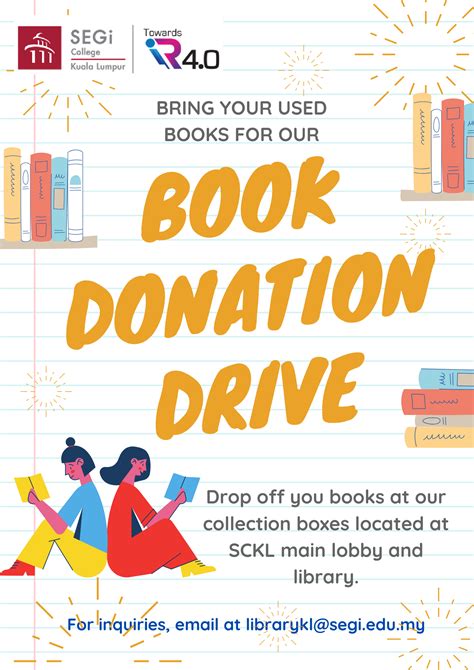 Book Donation Drive Campaign Segi College Kuala Lumpur Library