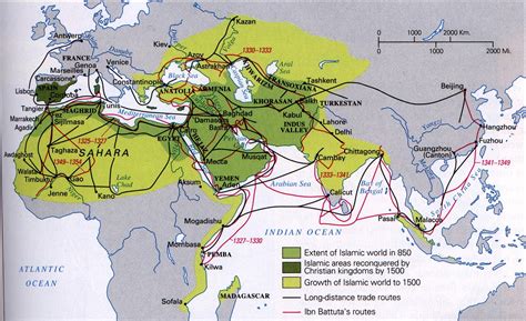 Map Travel Ibn Battuta