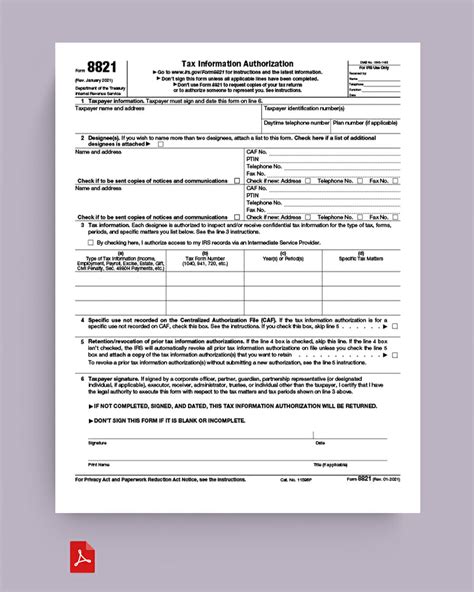 Form 8821 Instructions 2023 Fill Online Printable Fil