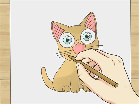 Animae Cats Skeches How To Draw An Anime Cat Step By Step Animeoutline Your Guide To Drawing
