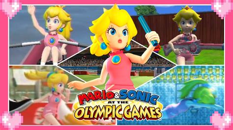 💗 Mario And Sonic At The Olympic Games All Events Peach Gameplay 💗