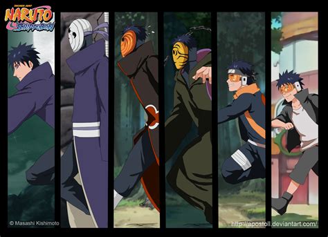 The Evolution Of Obito And Tobi Naruto Daily Anime Art