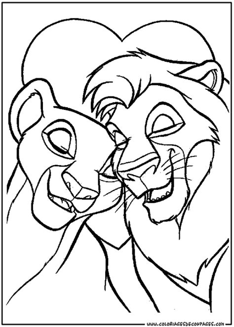 imprimer dessin Ã colorier le roi lion