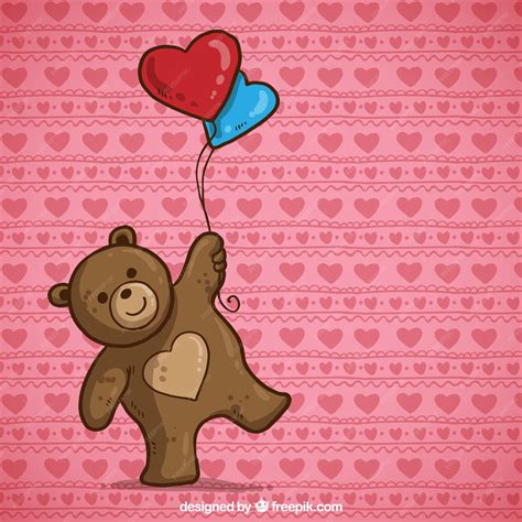 Premium Vector Valentine Teddy Bear