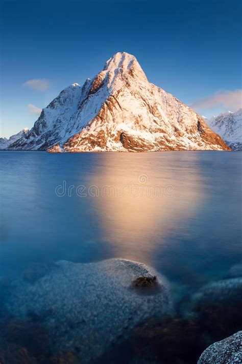 Mountains And Fjord Landscape Norway Stock Photo Image Of Mountain