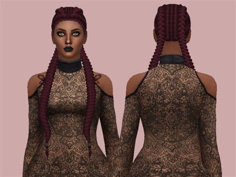 The Sims Resource Tsminh S Maya Hair Retextured By Rebellesims Sims