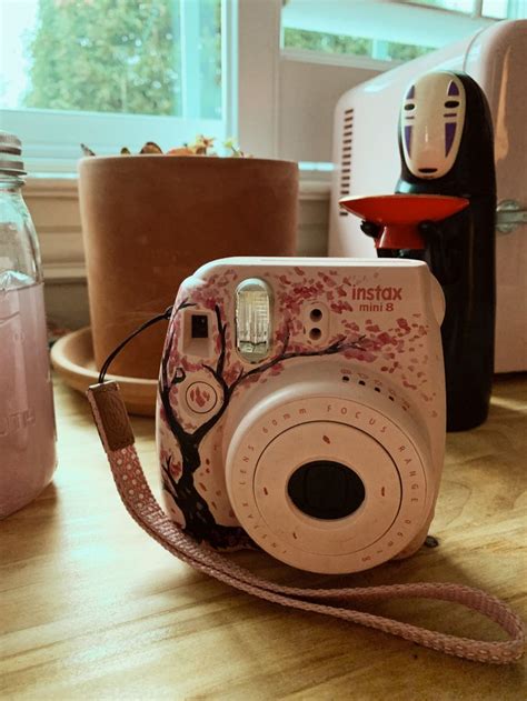 Painted My Polaroid 💕 Pink Polaroid Camera Camera Painting Polaroid