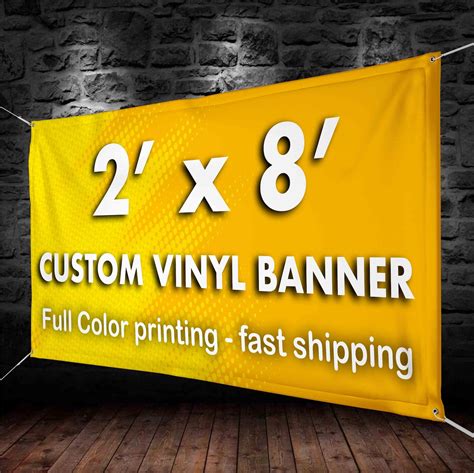 Custom Vinyl Banner Vinyl Banner Printing Full Color Vinyl Etsy Uk