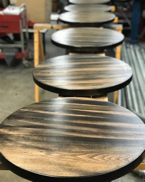 ️⚪️ Maple Pub Table Tops Stained In Ebony If Youd Like Similar Or
