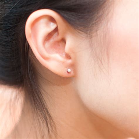 Tiny Crystal Sterling Silver Stud Earrings Earrings For Women Small
