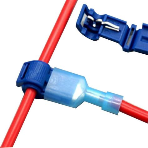 50 Pair Blue Electric Cable Connector Quick Splice Lock Wire Terminal