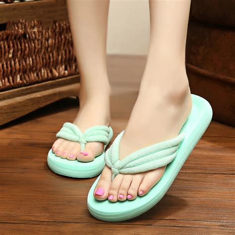 buy slippers women flip flops summer platform wedges sandals plus size fashion