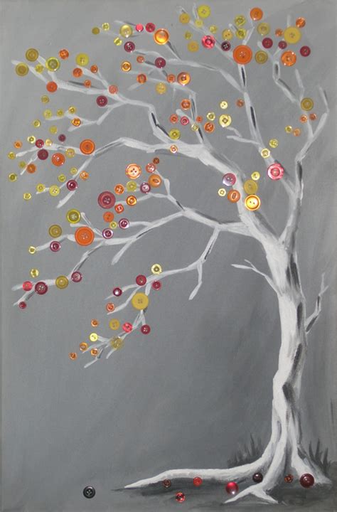 Autumn Button Tree By Neszer On Deviantart