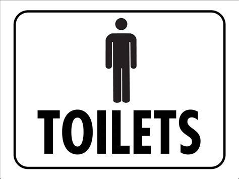 Male Toilet Sign New Signs